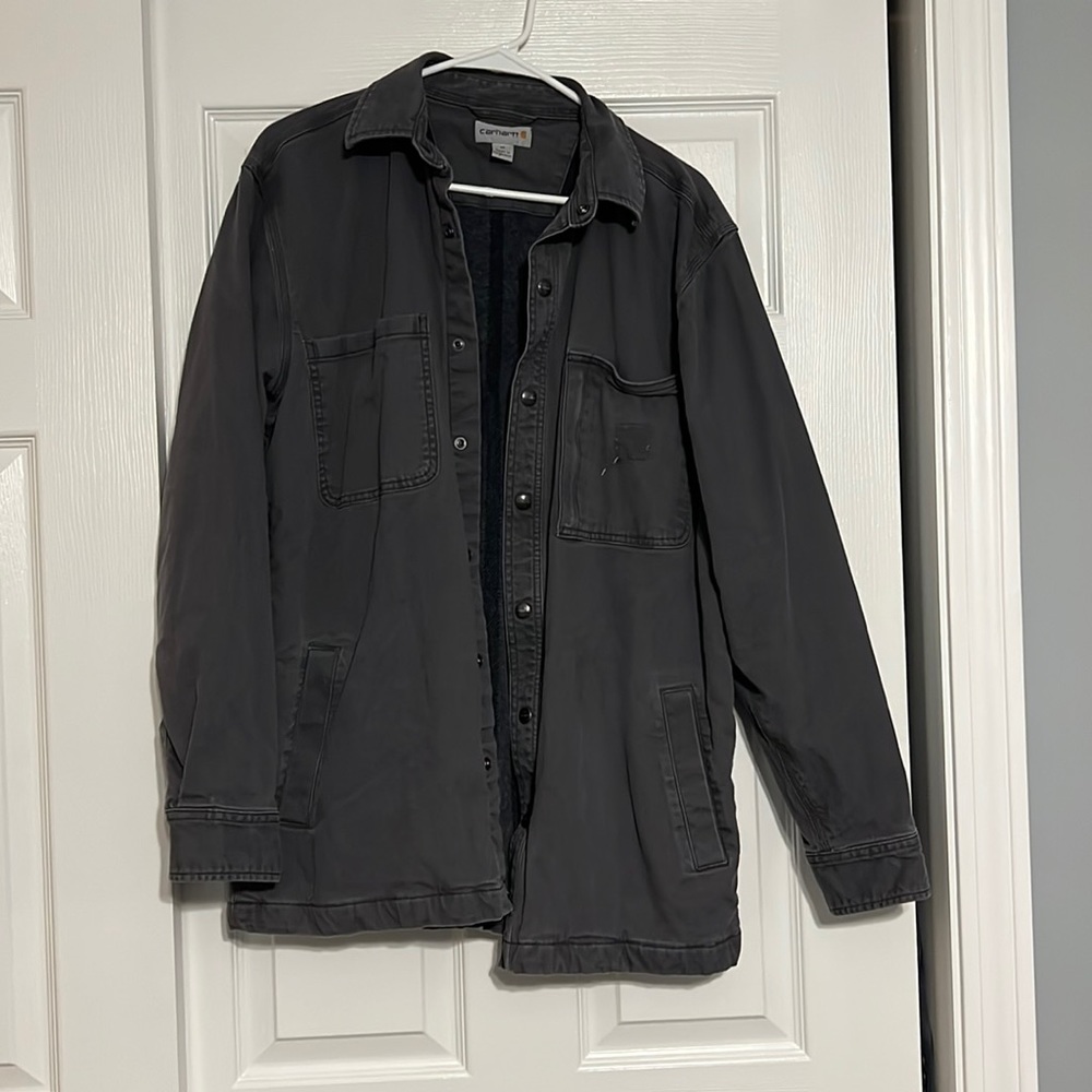 CARHARTT MEN'S RUGGED FLEX RIGBY LONG SLEEVE SNAP WORK SHIRT JACKET